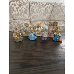 Lot of 8 Collectible Cherished Teddies Bear Figurines